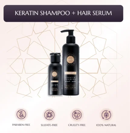 SHAMPOOING À LA KÉRATINE + SÉRUM CAPILLAIRE