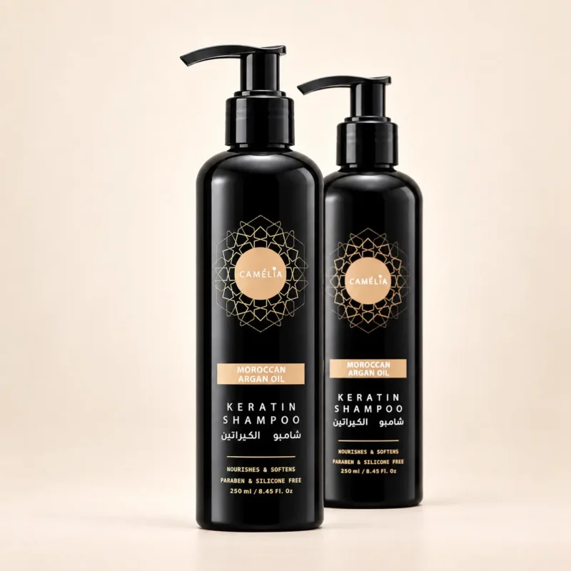 Shampoing à la kératine Camélia 250 ml avec 250 ml offerts